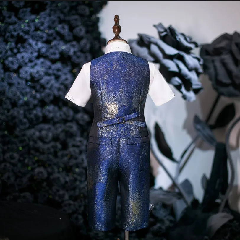 Hochwertige Jungenanzüge für Hochzeit, Geburtstag, Trauzeugen-Outfit, Formeller Kinder-Blazer A4994, Jungen-Abschlussanzug – Detail 5