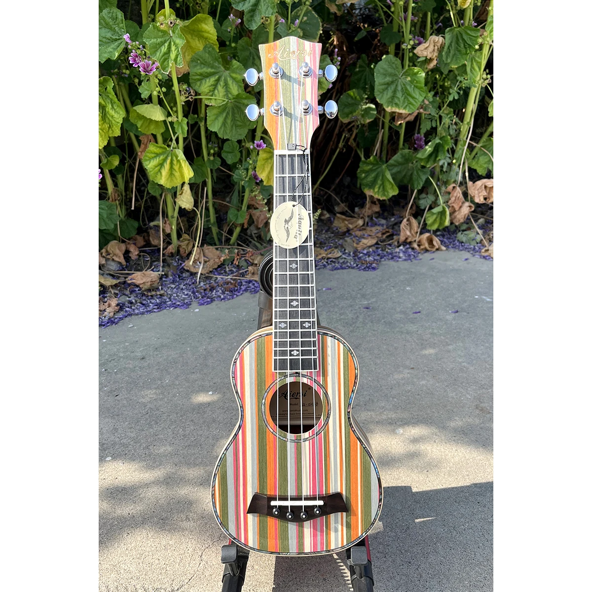 Ukelele Soprano de 21 pulgadas de madera arcoíris, Ukelele profesional hawaiano, instrumentos de cuerda para guitarra