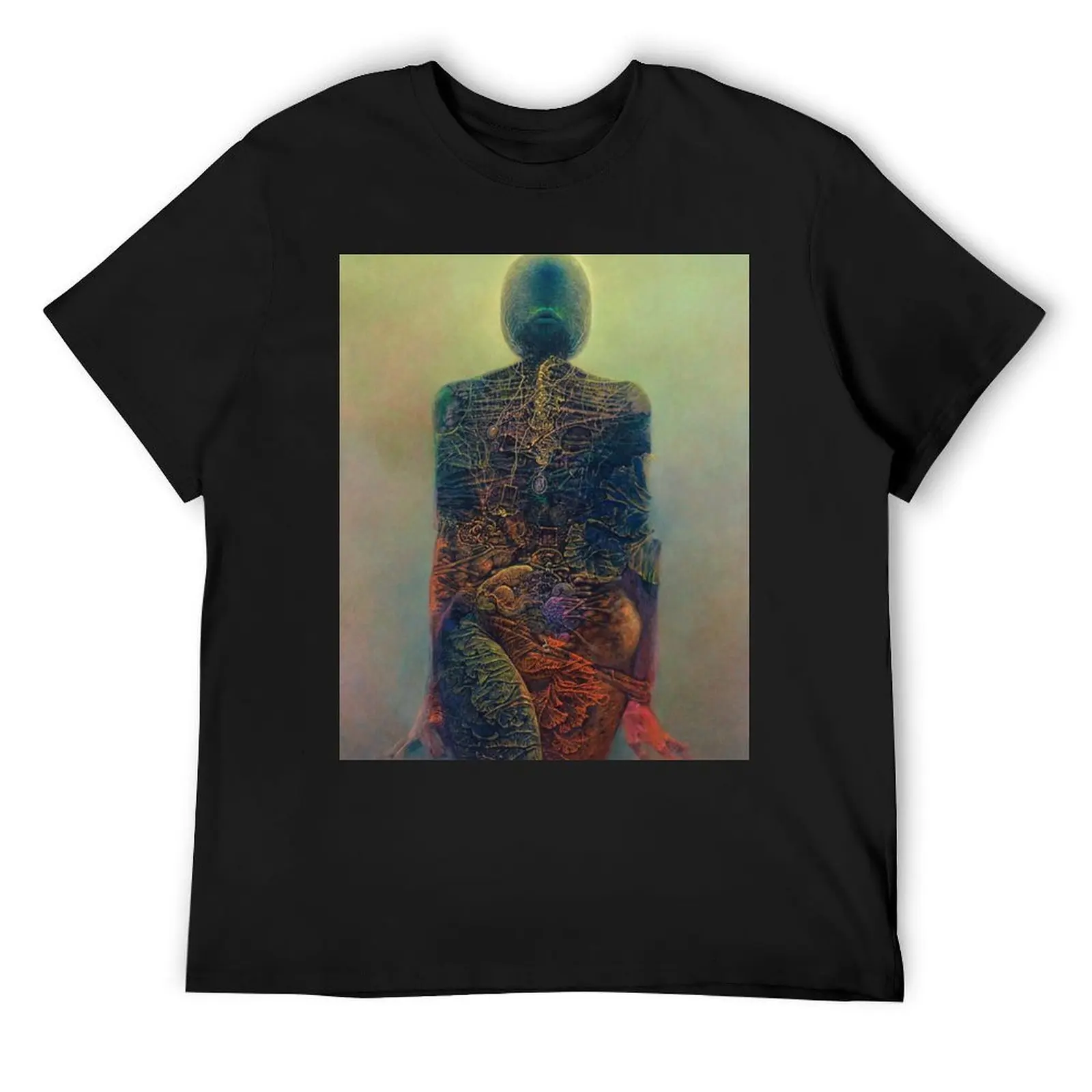 zdzislaw beksinski T-Shirt tees anime figures men t shirts high quality