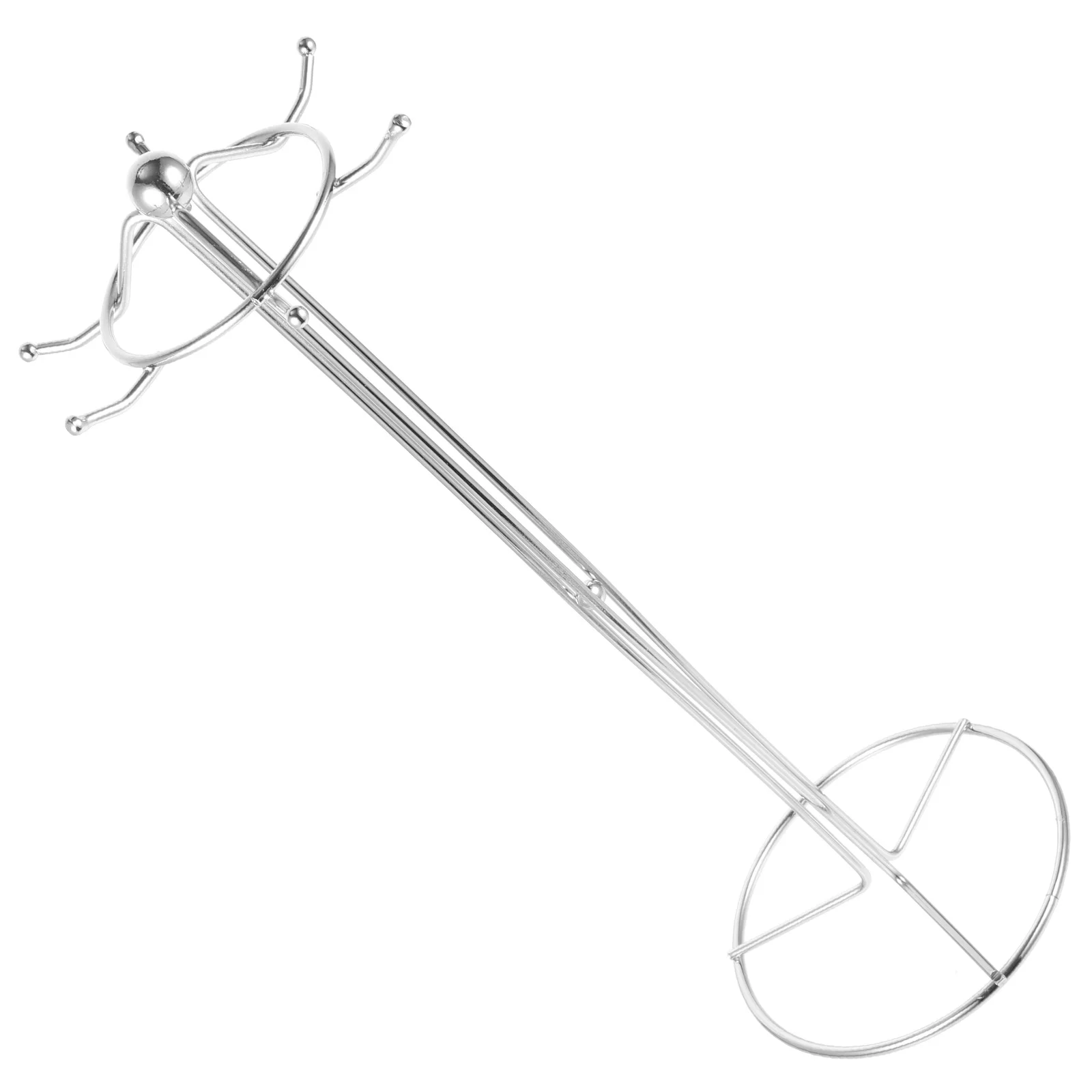 

Kitchen Utensil Rack Sturdy Iron Spoon Holder Versatile Cooking Utensil Stand 6 Hooks for Home Hotel Restaurant Use