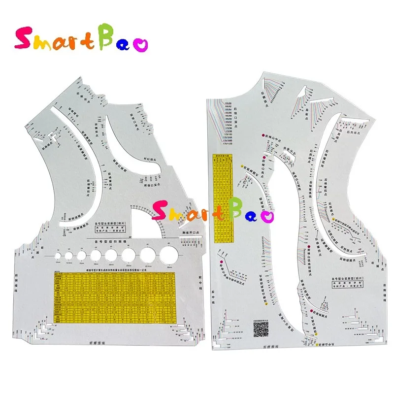 Smartbao Pro Pattern Drafting Master Ruler – Bust-Driven Garment Prototyping Tool for Instant Custom Drafting (80A-112B) | SZ80A