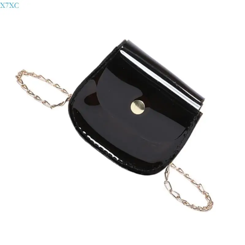 

X7XC Women Clear Bag Chains Shoulder Bag Saddles Bag Small Crossbody Bag