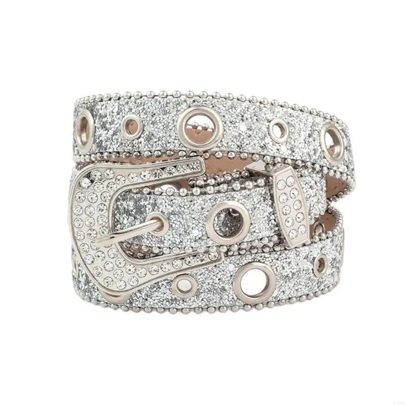 Harajuku كامل الترتر الكبار حزام خصر حزام خصر فاخر أحزمة الموضة حجر الراين دبوس مشبك حزام لملهى ليلي 49MB