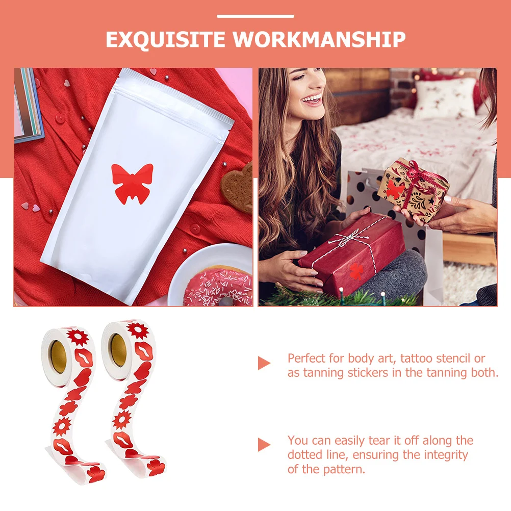 2 لفات من ملصقات الجسم، ملصقات دباغة للدباغة، ملصقات وشم مؤقتة ذاتية اللصق لحمامات الشمس