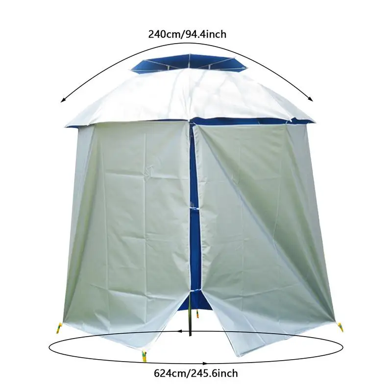 Fishing Umbrella Shading Cloth Anti-UV Rainproof Wall Tent Cloth Beach Shelters Protect Apron Outdoor Fishing Equipment