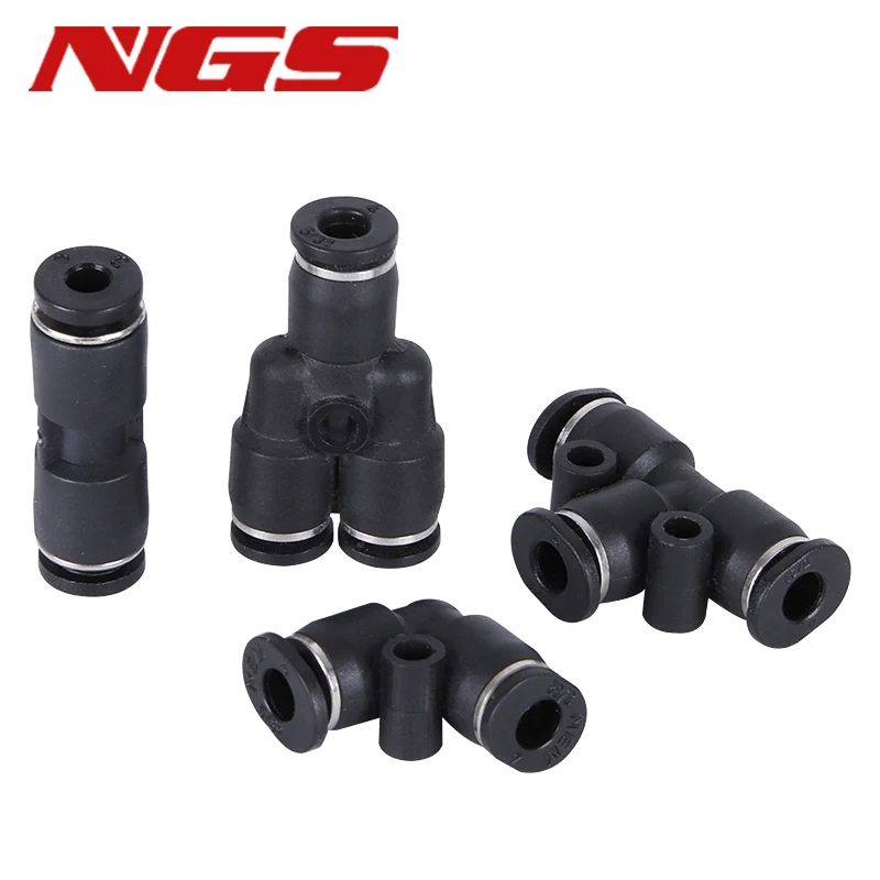 Mini Pneumatic Fitting PU/PUG/PE/PEG/PY/PYG/PV/PVG Reducer Tube Connector Quick Coupling for 3 4 5 6mm Air Pipe Plastic Joint