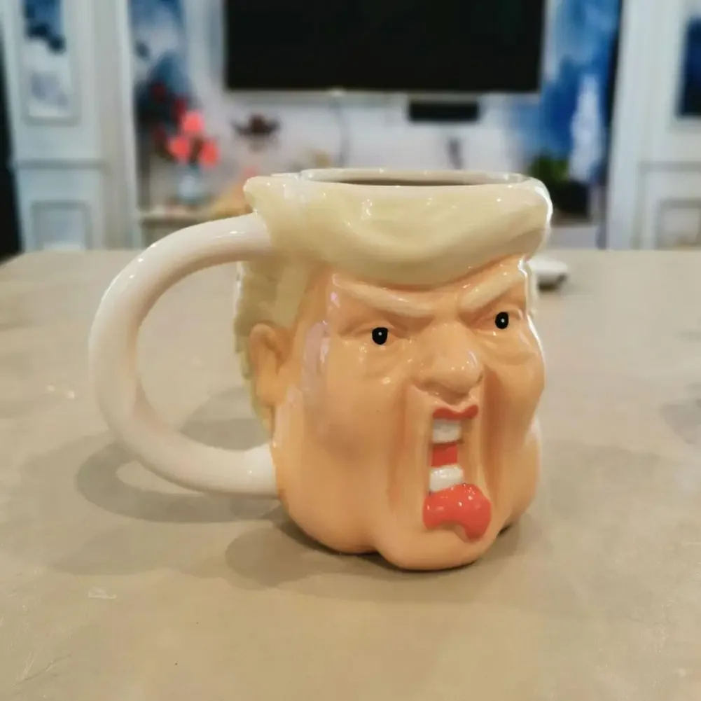 Trump Ceramic Coffee Mug President's Mug 400ml Tea Cup Weird Water Cup Funny Milk Cups Home Decor Funky Beverage Cup Drinkware