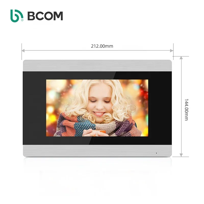 Bcomtech Outdoor Waterproof IP Video Door Phone Color Wi-Fi Door Entry Intercom System With Night Vision TCP Network