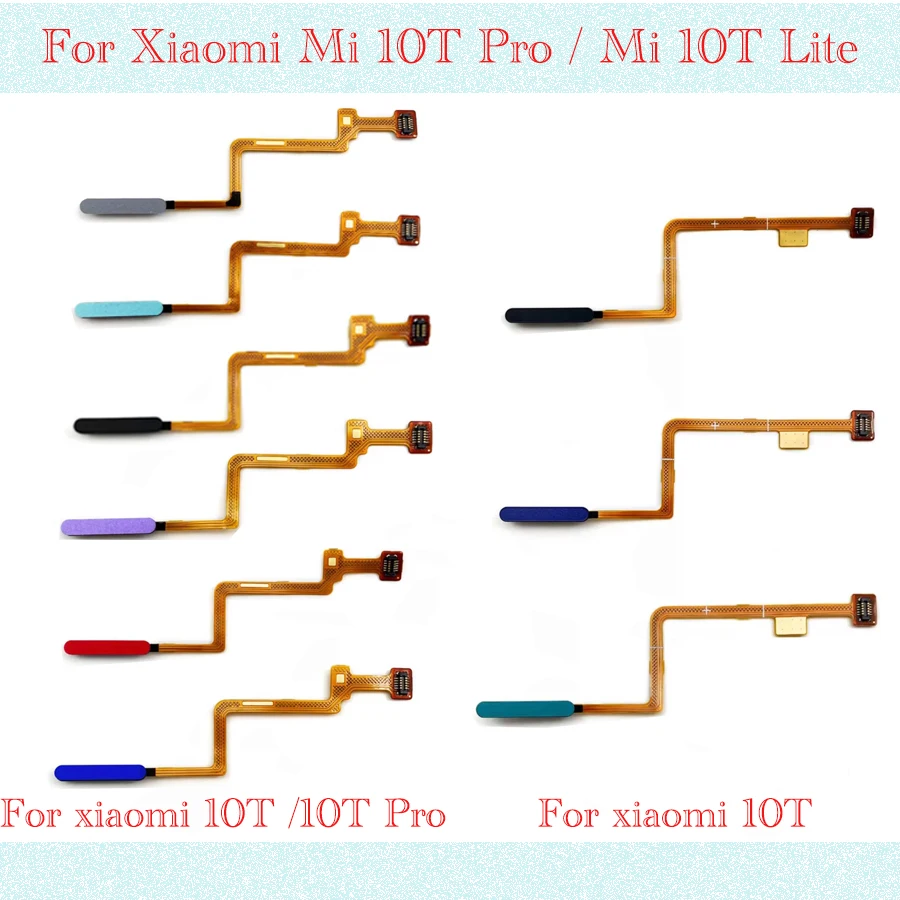 Tested NEW For Xiaomi Mi 10T Pro / Mi 10T Lite FingerPrint Sensor Scanner Key Flex Cable Power Button Touch ID