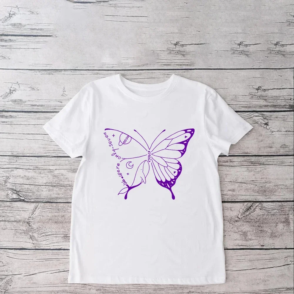 We Were Only Seven T-Shirt Bangtan Butterfly Shirt Bangtan Whale Top Jungkook Jimin Taehyung Jin Jhope Suga RM