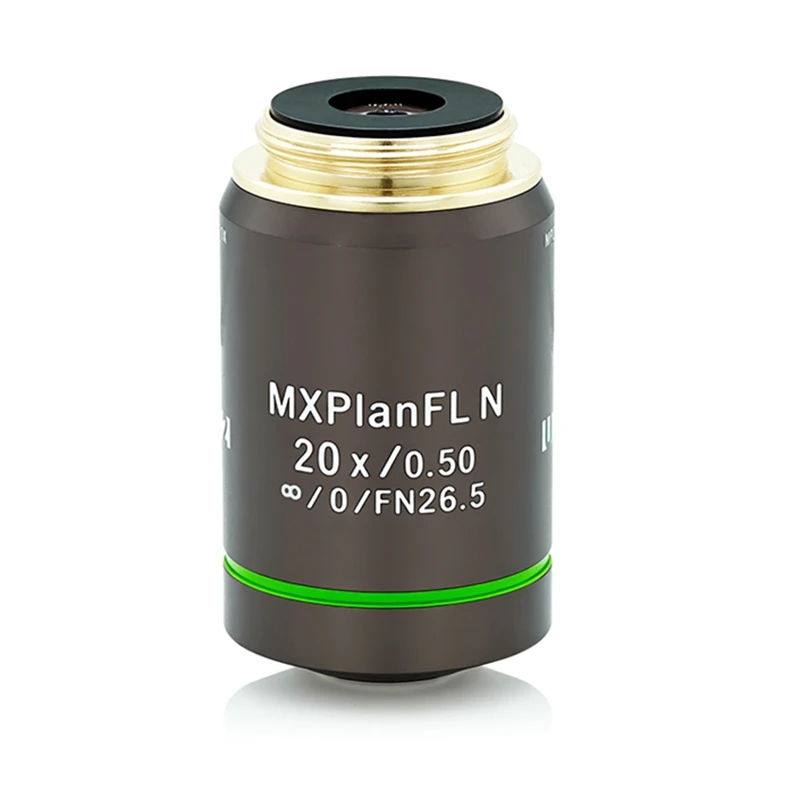 F180 20X المجهر المعدني الهدف خطة Apochromatic إنفينيتي NA 0.5 WD 4.1 مللي متر MXPlanFLN الهدف عدسة RMS الموضوع