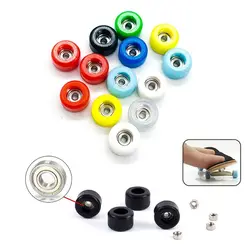 1/4Pcs Durable Professional Bearing Wheel Urethane Mini Fingerboard Wheels CNC PU+Metal Finger Skate Board Accessory