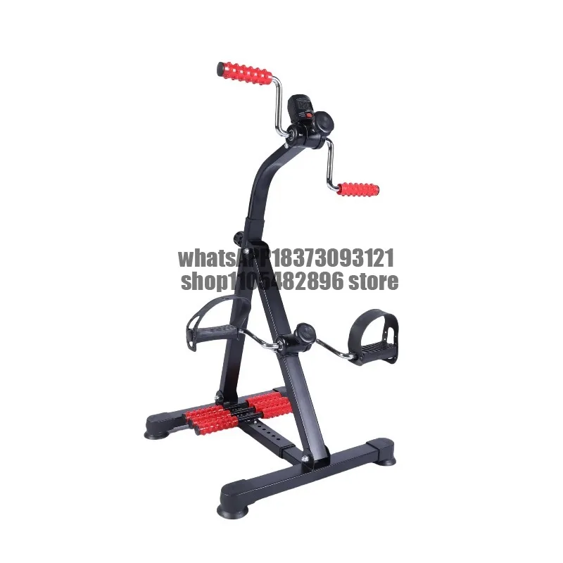 Home Stepper Exercise Bike with Massage Points Upper Lower Body Trainer Indoor Leg Arm Workout Fitness Equipment
