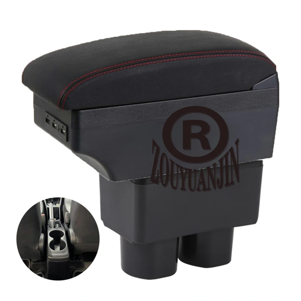 

Подлокотник для Toyota Yaris Vios, центральная консоль, подлокотник для рук, центральный, с подстаканником и USB-интерфейсом