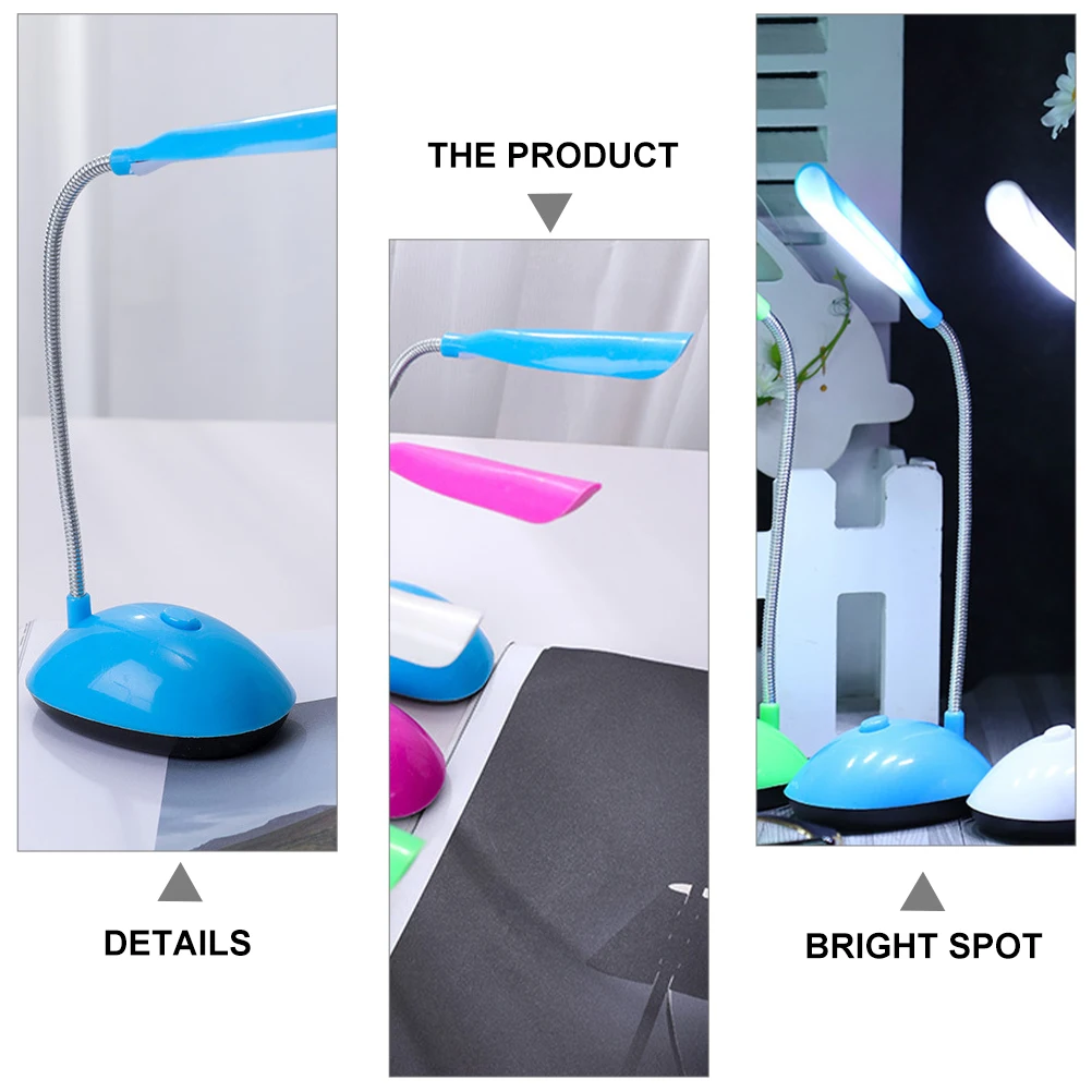 

Foldable LED Desk Light Plastic Bead Night Lamp for Reading Powered Portable Mini Table Lamp Desktop Lighting Solution