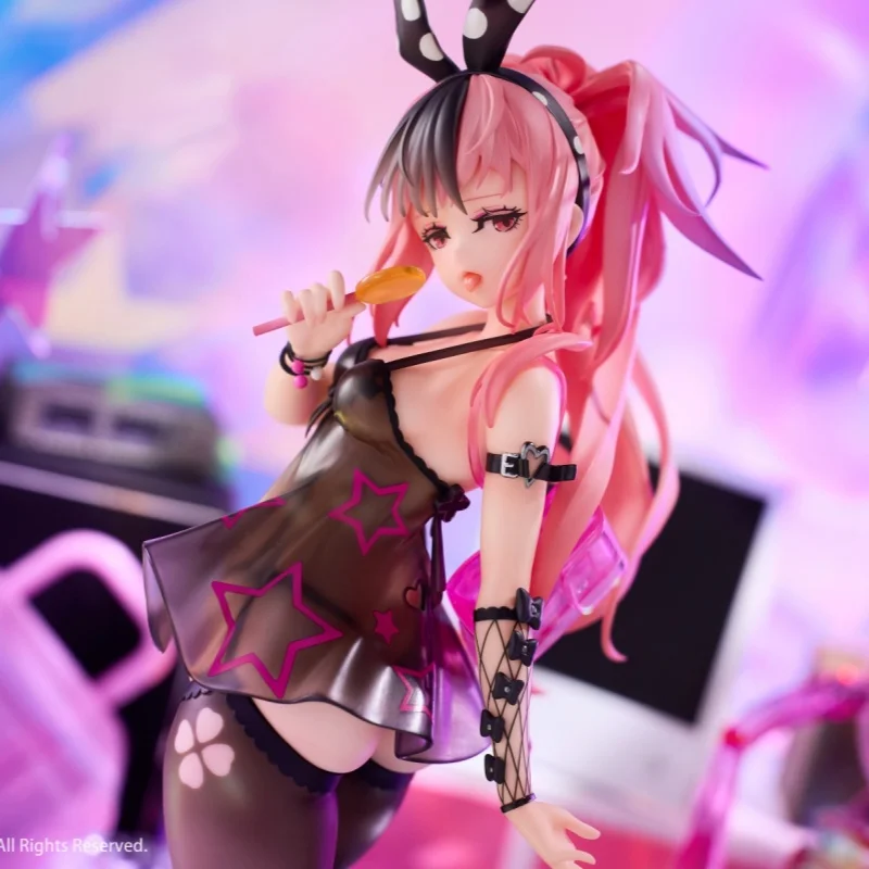 27cm 1/6 Digigirl Wysokie Obcasy i Lizak Króliczek Figurka Model Dekoracja Biurko Kolekcjonerska Zabawka