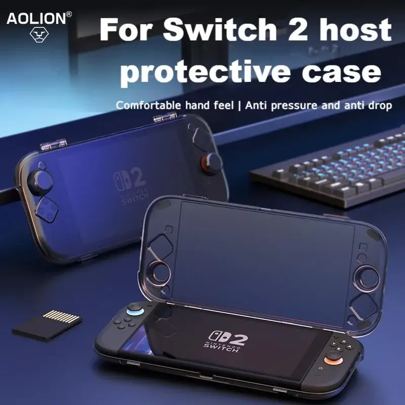 AOLION NS2 Console Protective Hard Case - All-Inclusive Anti-Drop Anti-Scratch Wear-Resistant PC Cover for Switch2 Console