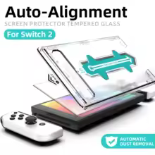 <strong>Protetor de tela de alinhamento automático para Nintendo Switch 2, vidro temperado transparente HD </strong>