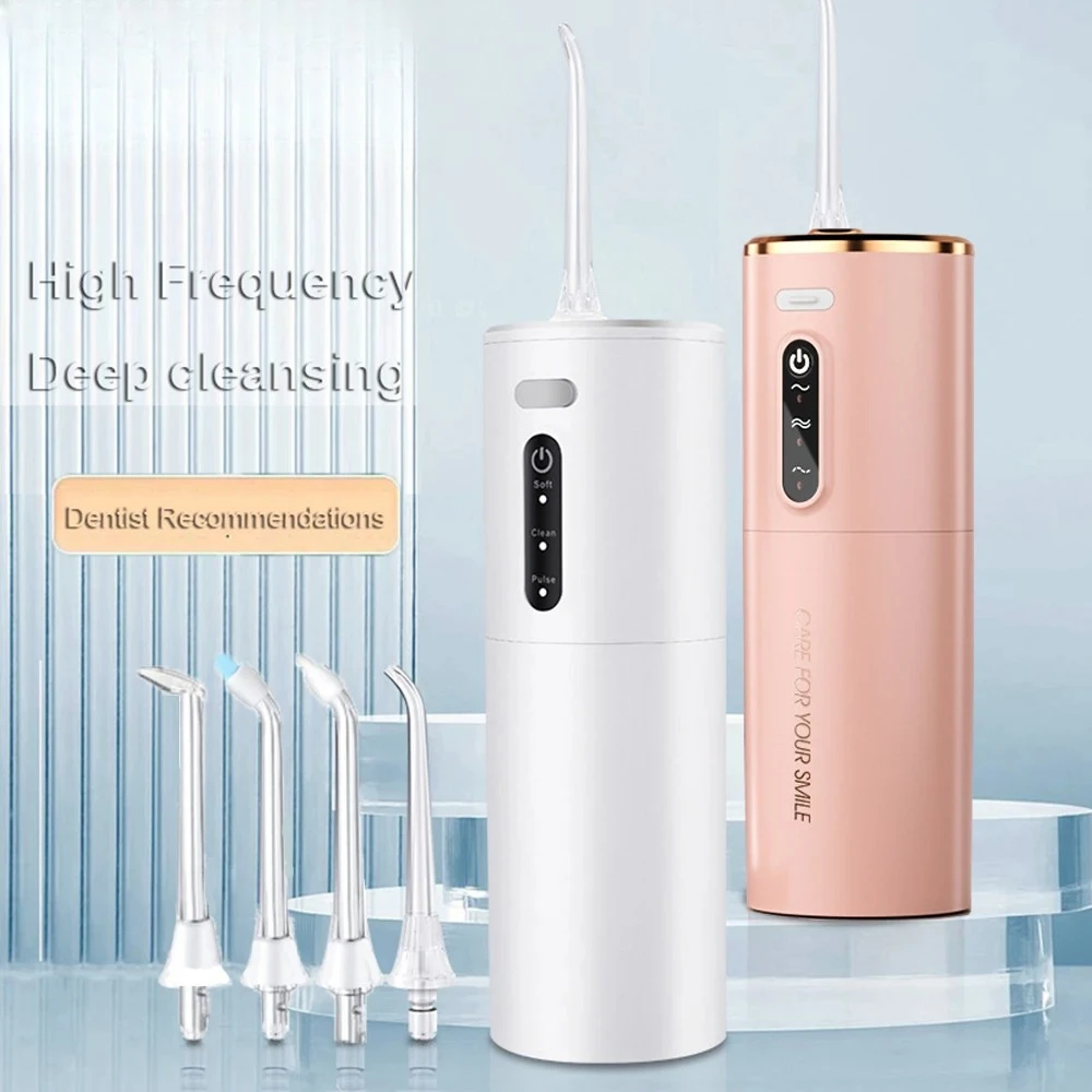 Oral Irrigator USB Rechargeable Dental Floss Portable Dental Water Flosser Irrigator Teeth Cleaner 3 Modes 280ml Water Tank NEW