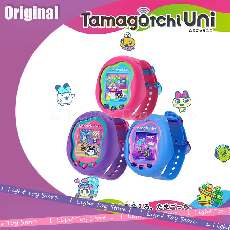 

Bandai Original Tamagotchi Uni Electronic Pet Eggs Color Screen Interactive E-Pet Game Collectble Plaything Pet Egg Toys Gifts