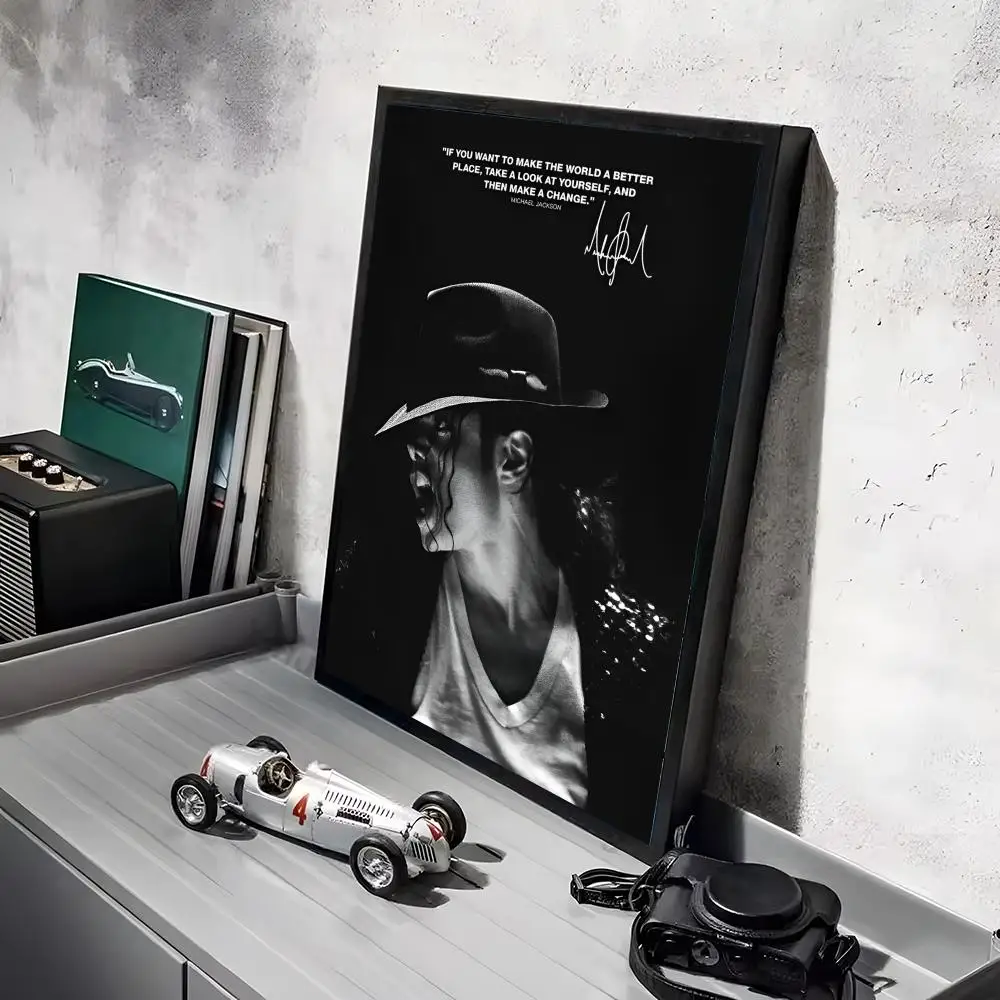 M-Michael J-Jackson Singer Poster-Aufkleber, Gemälde, Wandbild, HD-Wandaufkleber für Schlafzimmer, Wohnzimmer, Zuhause, selbstklebend, Dekor, Geschenk – Detail 10