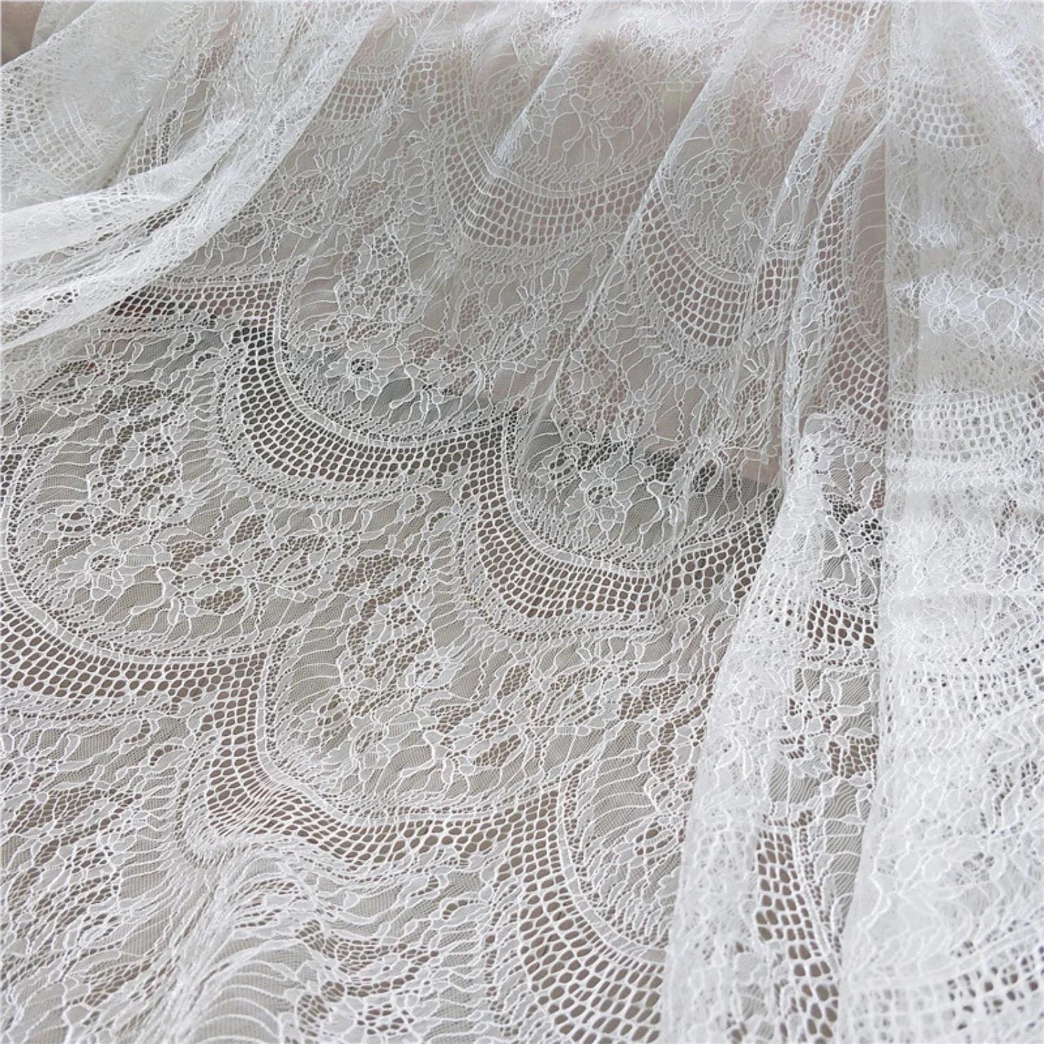 

Design Unique and Beautiful Wedding Dresses with Luxurious RS1237 French Lace Fabric - Create Stunning Mori Fairy-inspired Creat