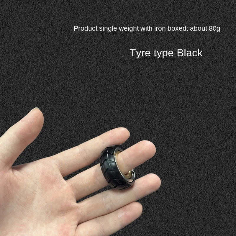 ADEdc mechanical ring I generation fingertip gyro ring toggle decompression toy metal adult