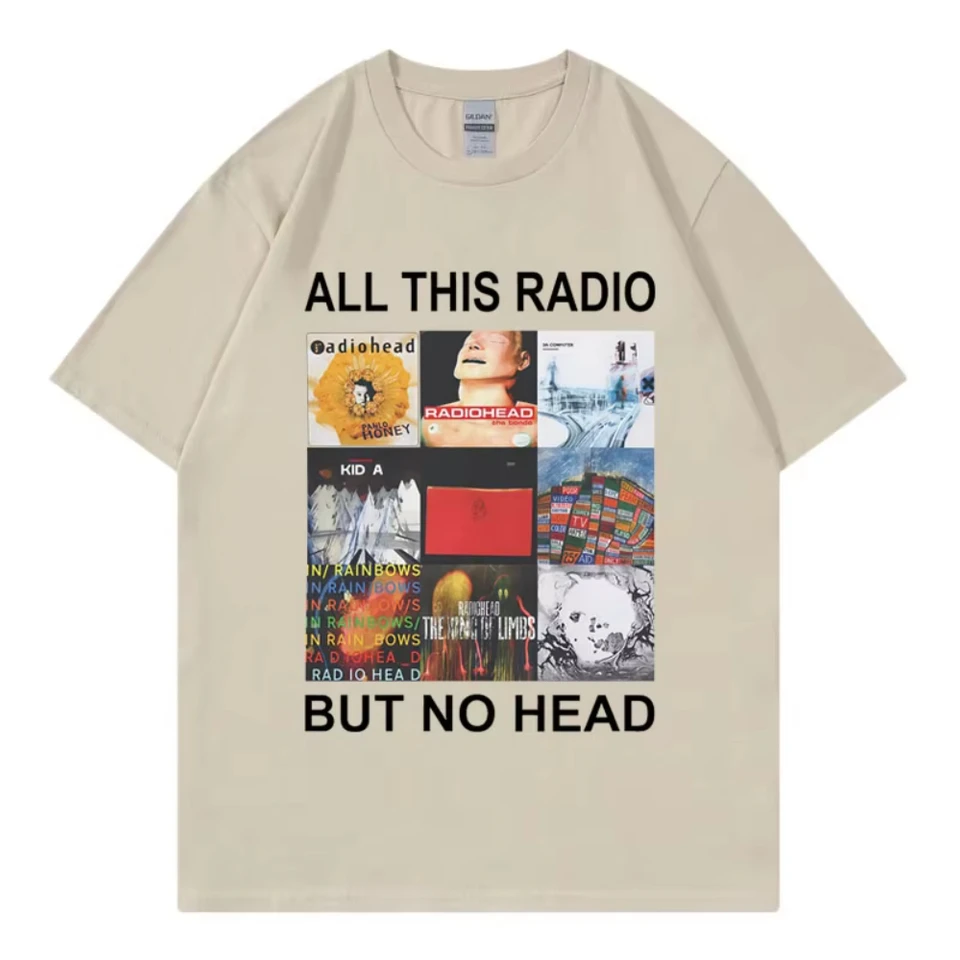 All This Radio But No Head T-Shirt Rock Band Radiohead Music Album
