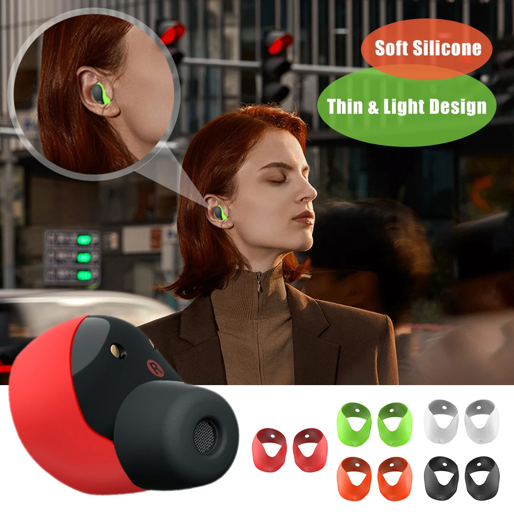 5 Pairs Silicone Ear Tips Cover Accessories Anti-Slip Ear Caps Replacement Protective Ear Cover for Sony WF-1000XM5 Headphones