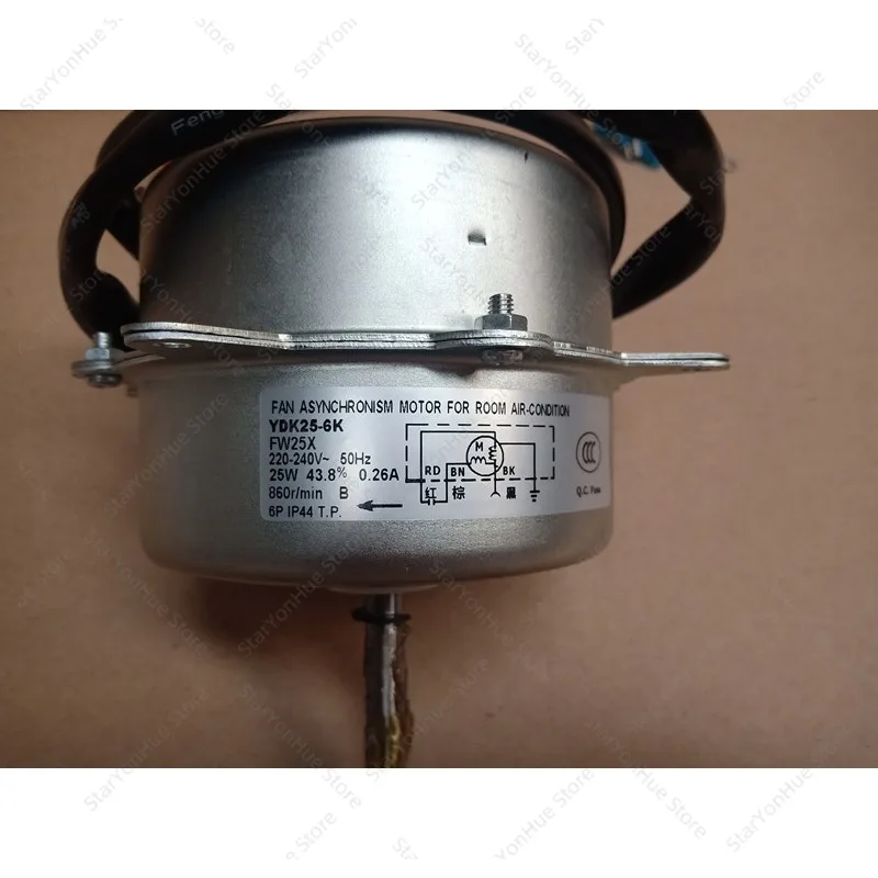New For Gree Air Conditioner Outdoor Fan Motor FW35K YDK25-6K YDK30-6K YDK35-6K, For 1P 1.5P Air Conditioning Unit