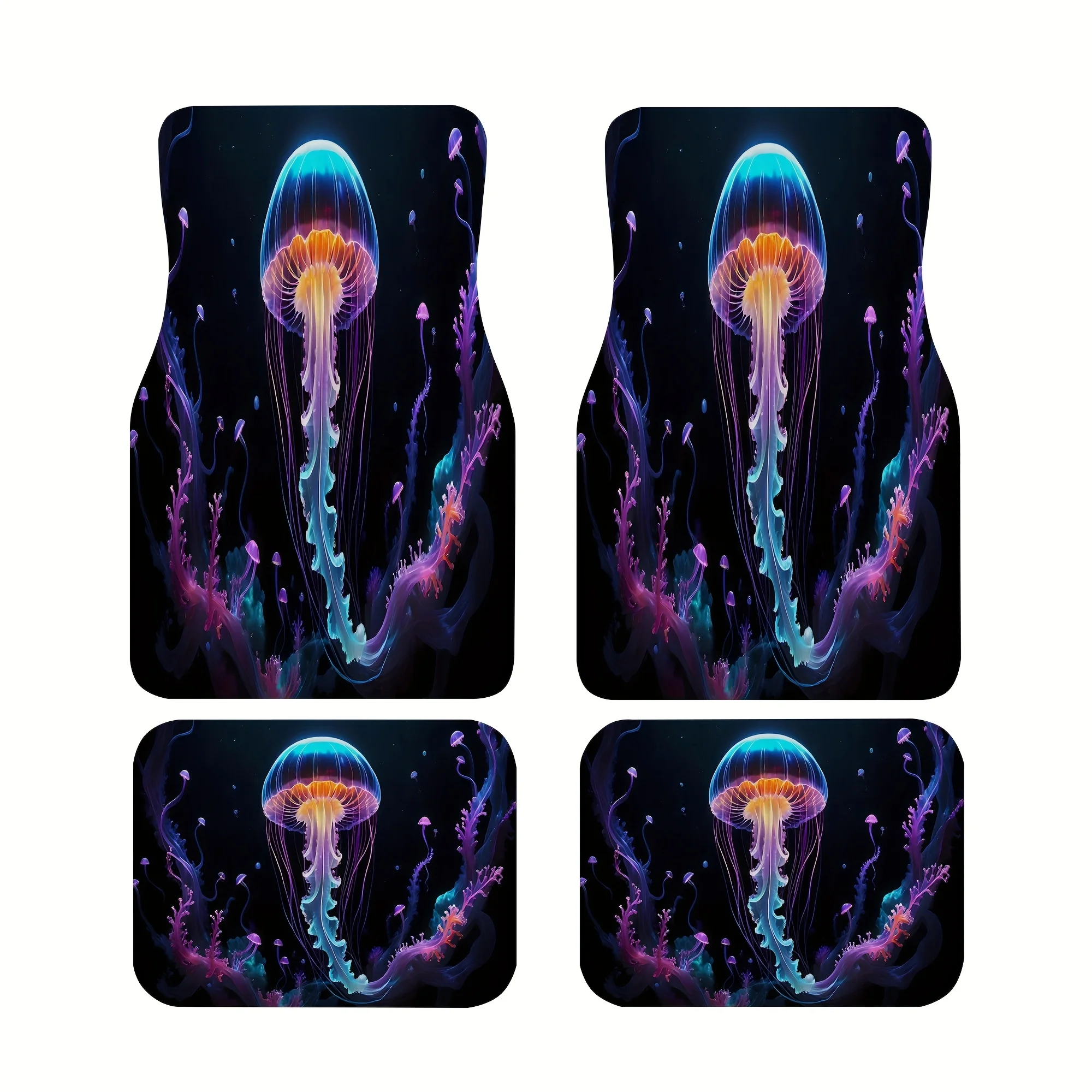 

Scenic Nature, Plaid Stripes, Anime Cute Aesthetic Style Printed Car Mats 4/5pcs Set, All-Weather Interior Accessories Decorativ