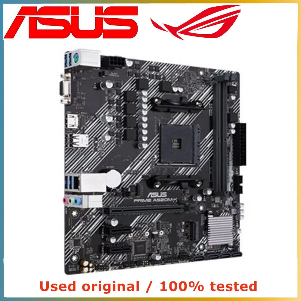 For ASUS PRIME A520M-K Supports M.2 64GB DDR4 AMD A520 (Ryzen AM4) M-ATX Motherboard