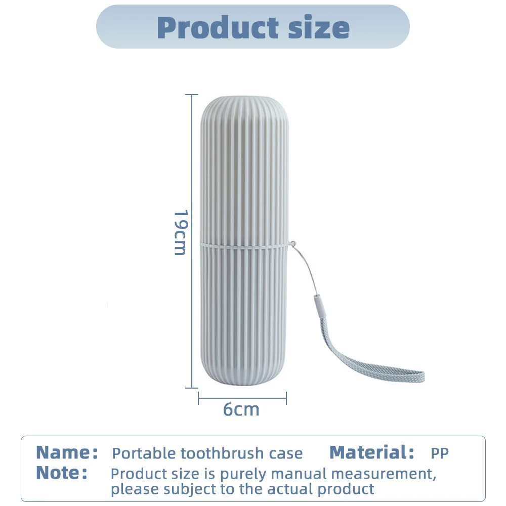 Taza de cepillo de dientes portátil de viaje, soporte de pasta de dientes para baño, caja de almacenamiento, organizador de artículos de tocador,