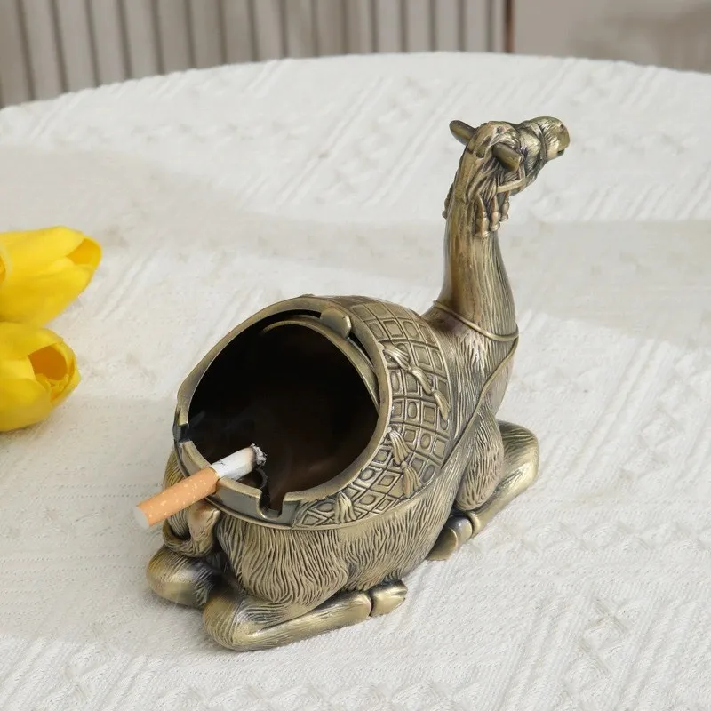 

Windproof Camel Ashtray Camp Chinese Trays Brass Ashtrays for Camel Cute Vintage Home Decor