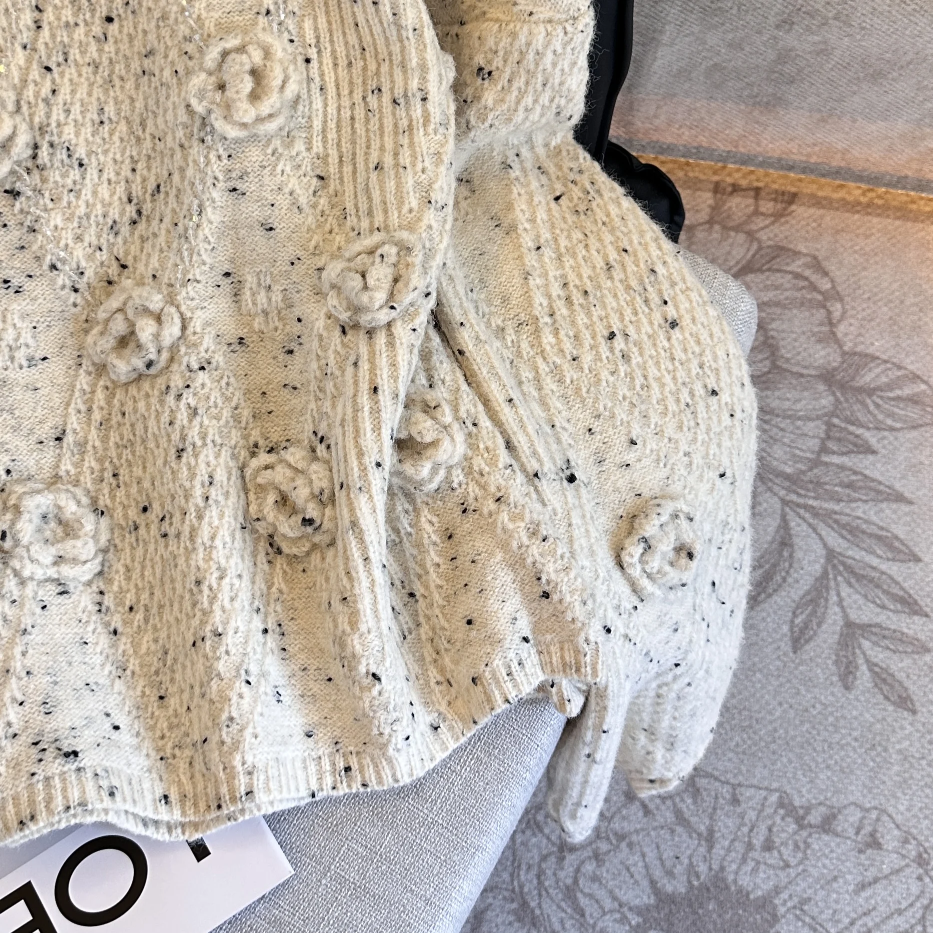 

Casual Knitted Sweater Women's Autumn Winter Fashion Outerwear Rose Flower 3D Soft Cozy Knitwear Stylish Top for Ladies