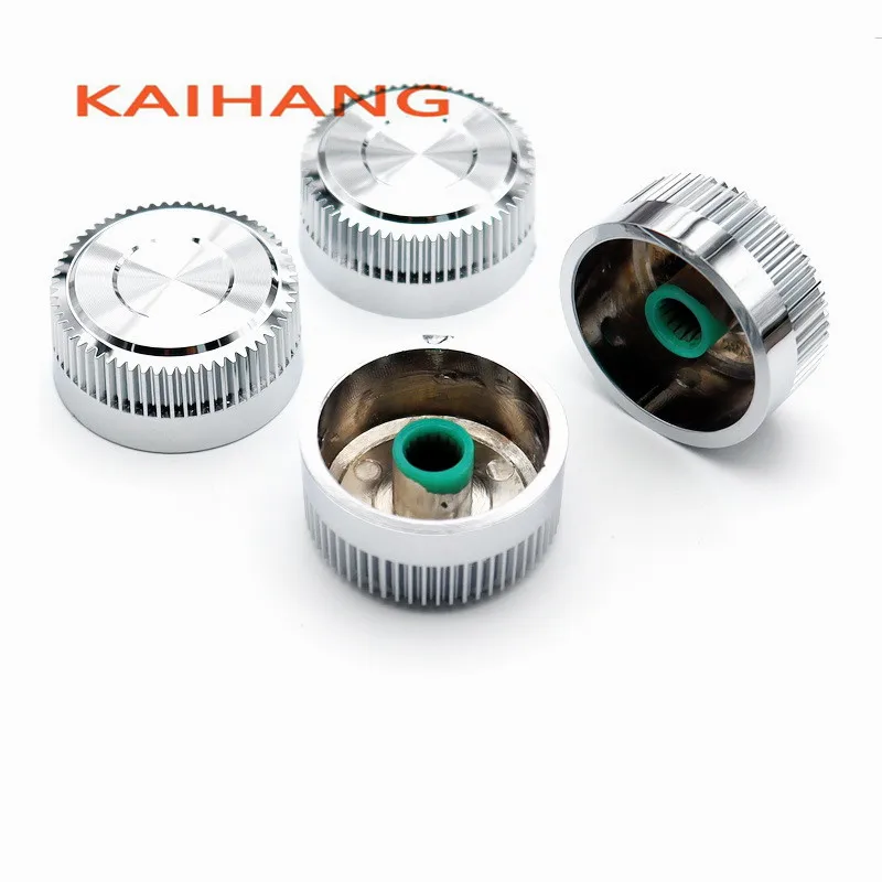 5 Stuks 28*13Mm Waterplated Plastic Knop Potentiometer Knop Versterker Volume Geluidskaart Knop Dop Bloemvormig Binnengat 6Mm