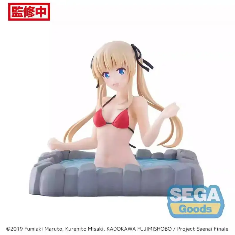 14 cm autentico SEGA Saekano: come sollevare una fidanzata noiosa Termae Fine Yumeyu Eriri Spencer Sawamura metà corpo modello giocattoli regalo