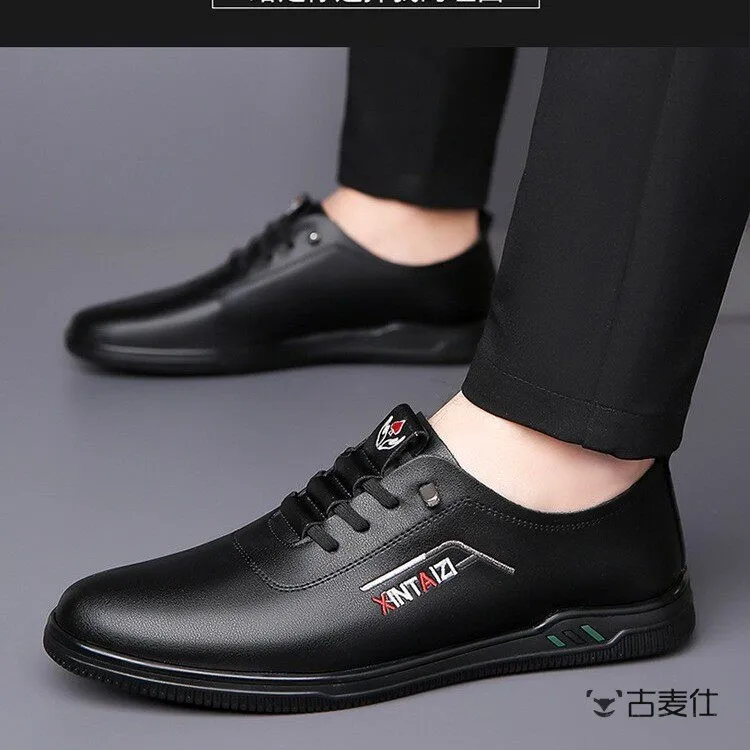 

Men's Summer New Low-Top Soft Bottom Leather Shoes Comfortable Breathable Driving Casual Shoes Outdoor Leisure Footwear