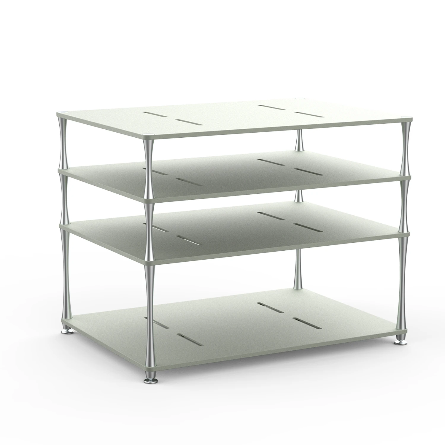 DD ddHiFi HS550 HiFi Display Stand for Desktop DAC Amp, ciepły szary, chłodny szary, różowawy szary, anodowane srebro i piaskowa czerń — zdjęcie produktu 4