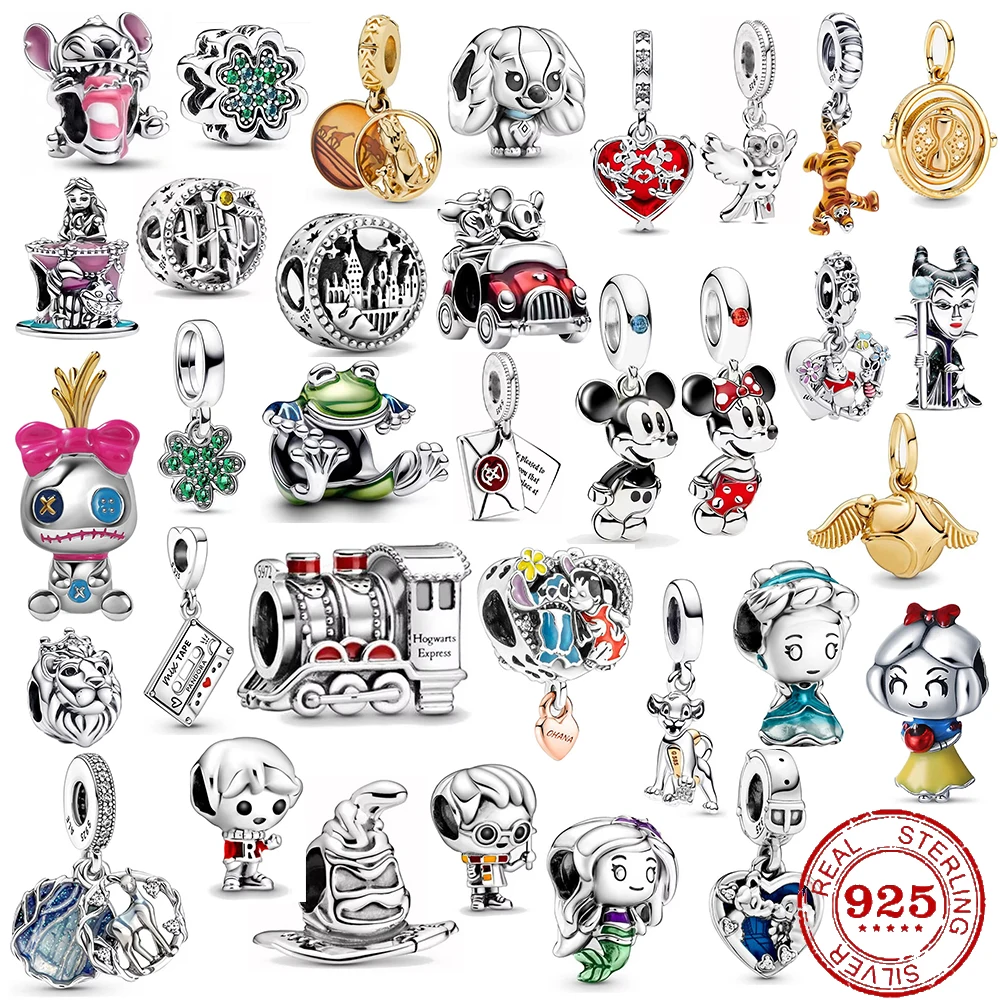 

Очаровательные бусины «сделай сам», мультяшный Лев Маус, серия Микки и Минни, подходят для оригинального браслета, подвески, бусины для девочек, аксессуары, ювелирные изделия, подарки