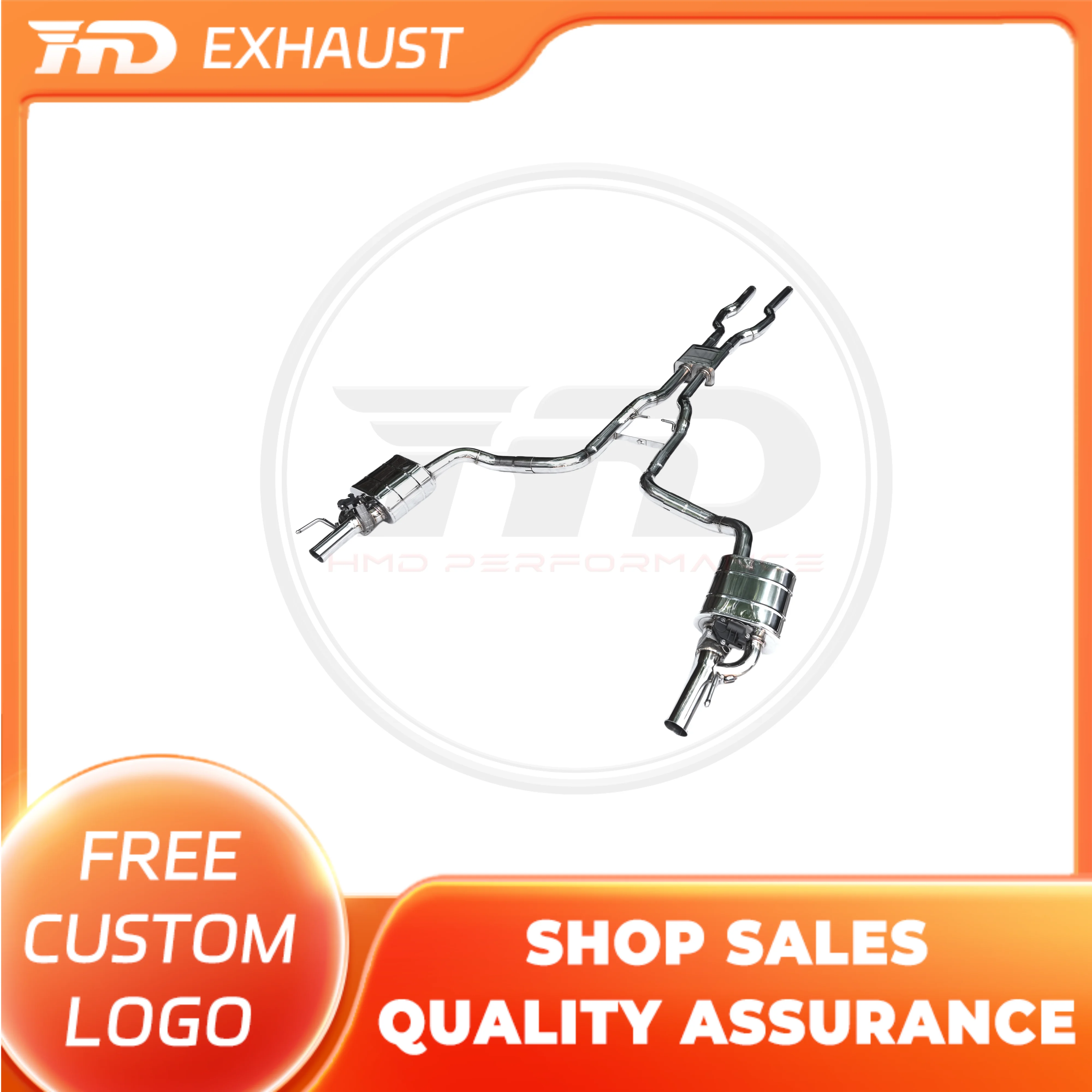 

HMD SS304 For Jaguar XJ 2.0T 3.0T 5.0T 2013+ Catback Exhaust System High Performance Electric Valve Muffler Remote Control