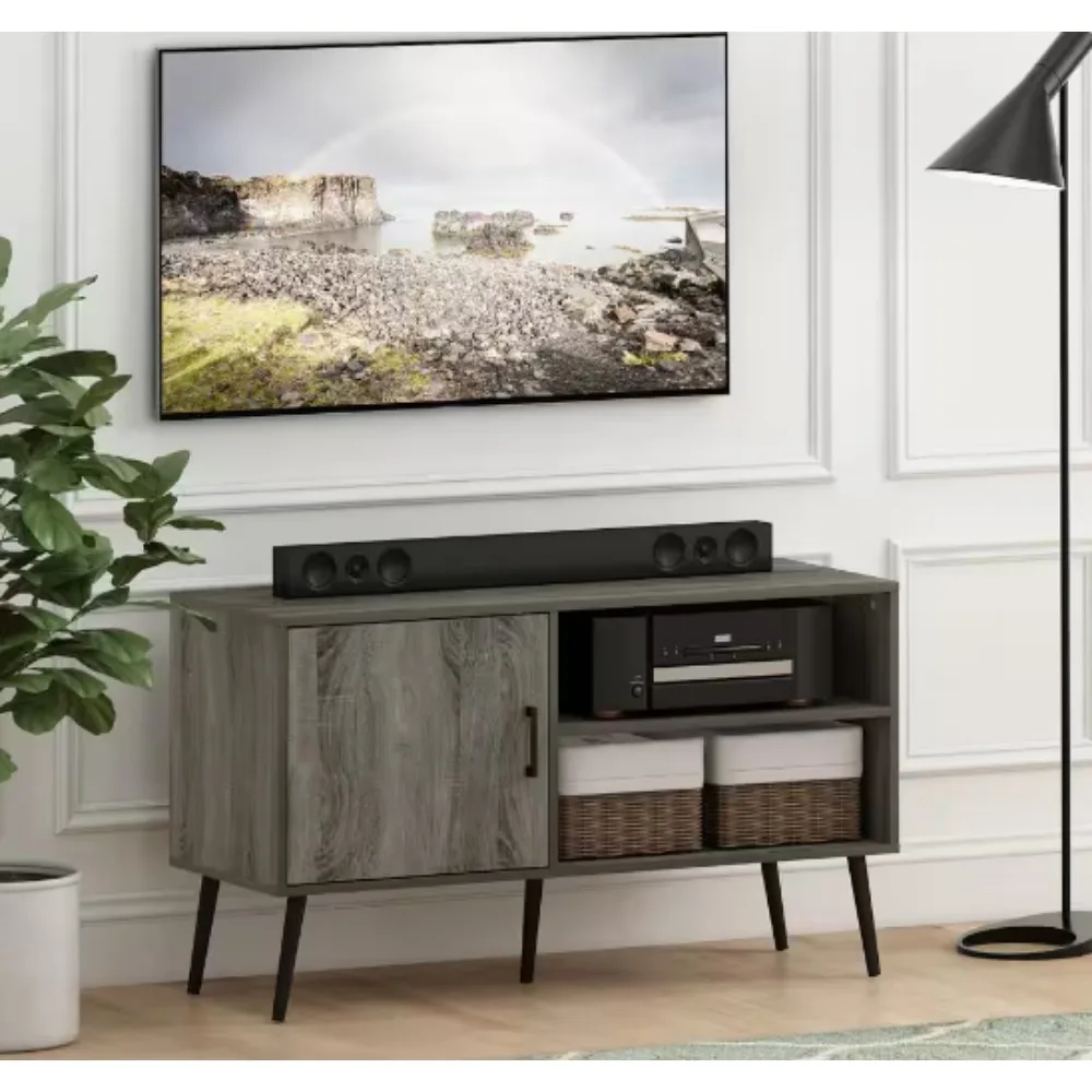 

Claude 43.3 in. TV Stand with A Cabinet and 2-Shelves Fits TV's up to 45 in. with Cable Management