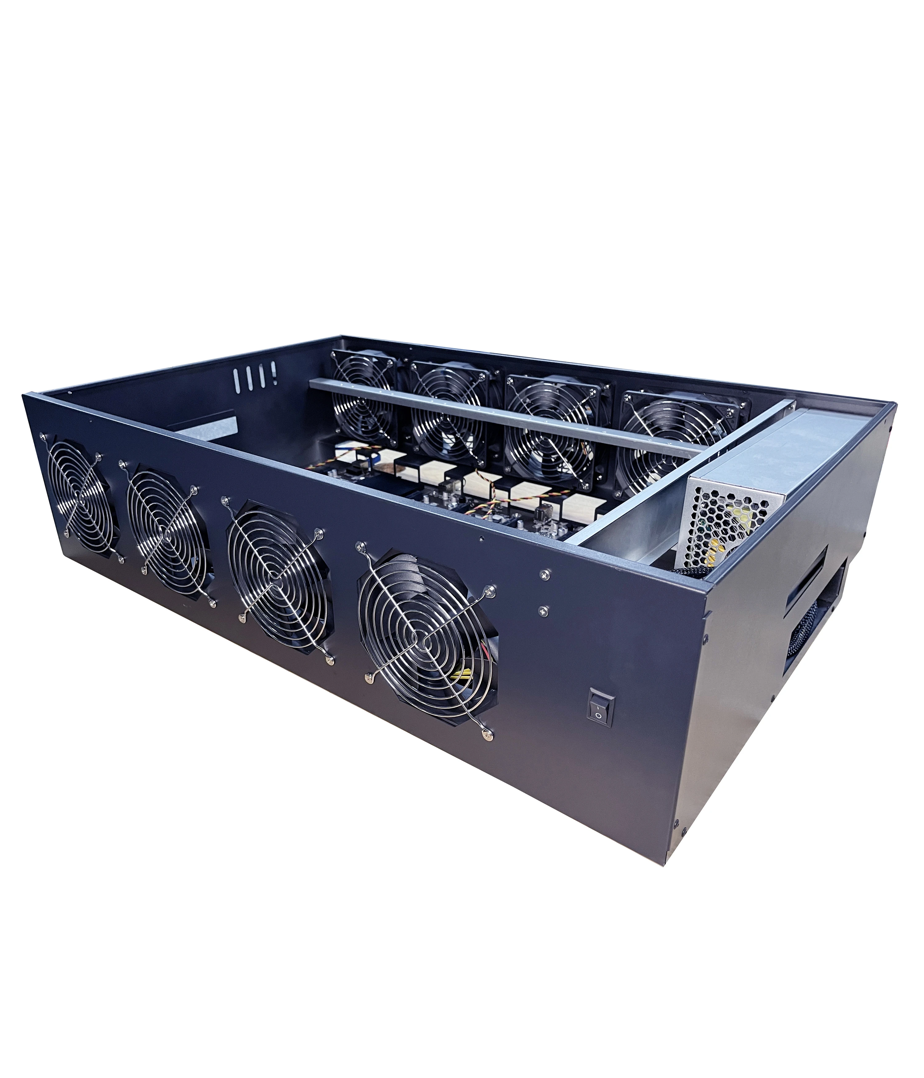 Châssis de Machine 8gpu Cpu B7 8g Gpu 2600mh 2021, 8 cartes, cadre de plate-forme silencieux, boîte d'ordinateur pour utilisation sur ordinateur