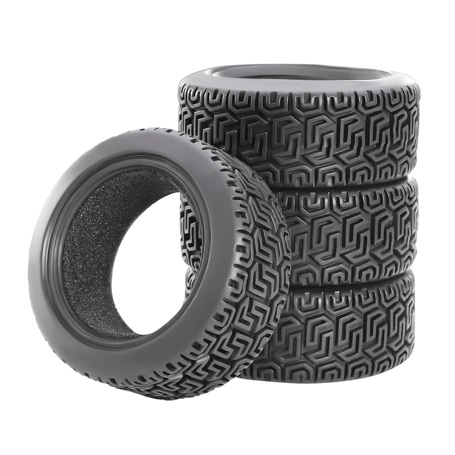 1:10 On-Road RC Car 63-68mm High Grip Rubber Tires Abrasion Resistant for HSP HPI HIMOTO REDCAT 94123/94122/94103 Upgrades Parts