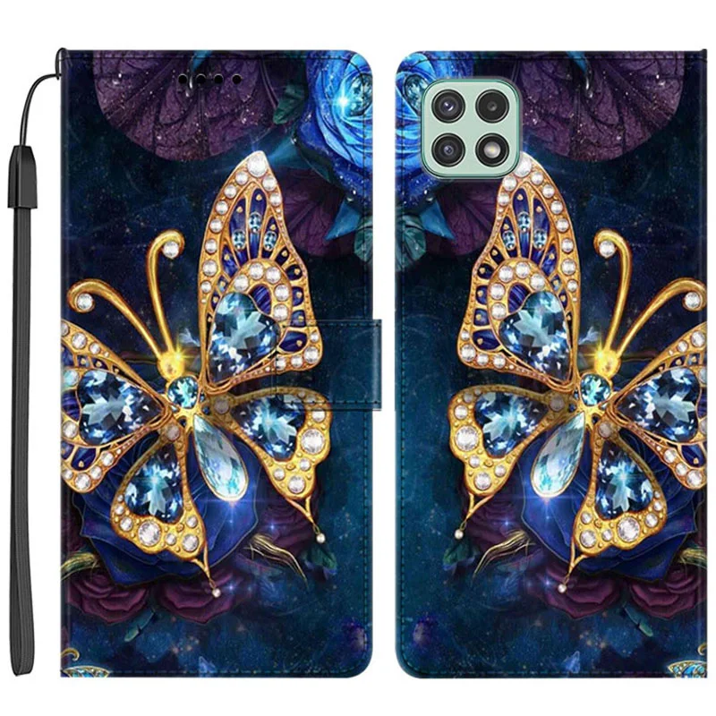 Customized UV Printing Flip Wallet Case For Samsung Galaxy S20 S21 S22 Plus S23 Ultra  A12 A13 A33 A34 A51 A52 A71 A53 Cover