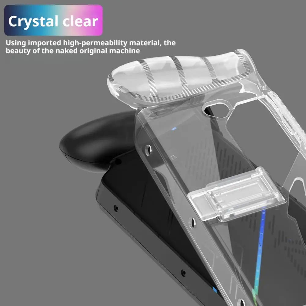 ل ROG Xbox Ally X يده مكافحة السقوط الغطاء الواقي جهاز بولي TPU حافظة شفافة غطاء كامل قوس عدم الانزلاق الملحقات