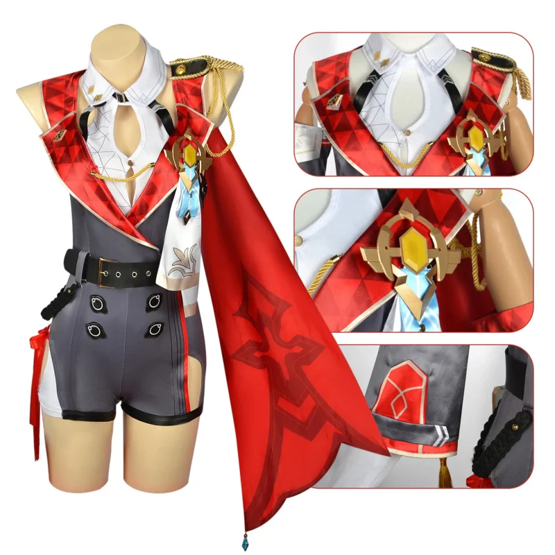 Anime Game Honkai: Star Rail Topaz Cosplay Wig Set Halloween Women Uniform Party Role Play Costume Outfit
