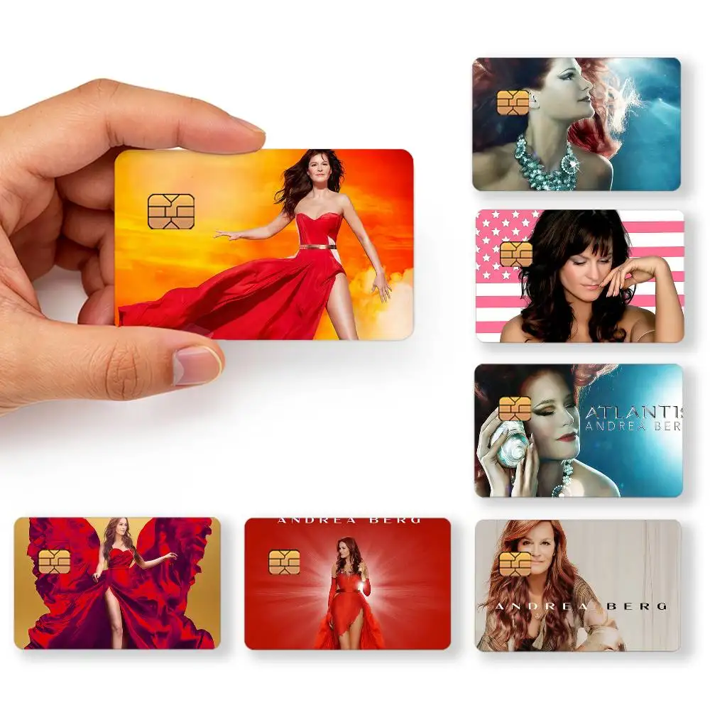 singer a-andrea b-berg art creative Bank card Sticker Covers Chip Cards Credit Card Skins Scratch protection