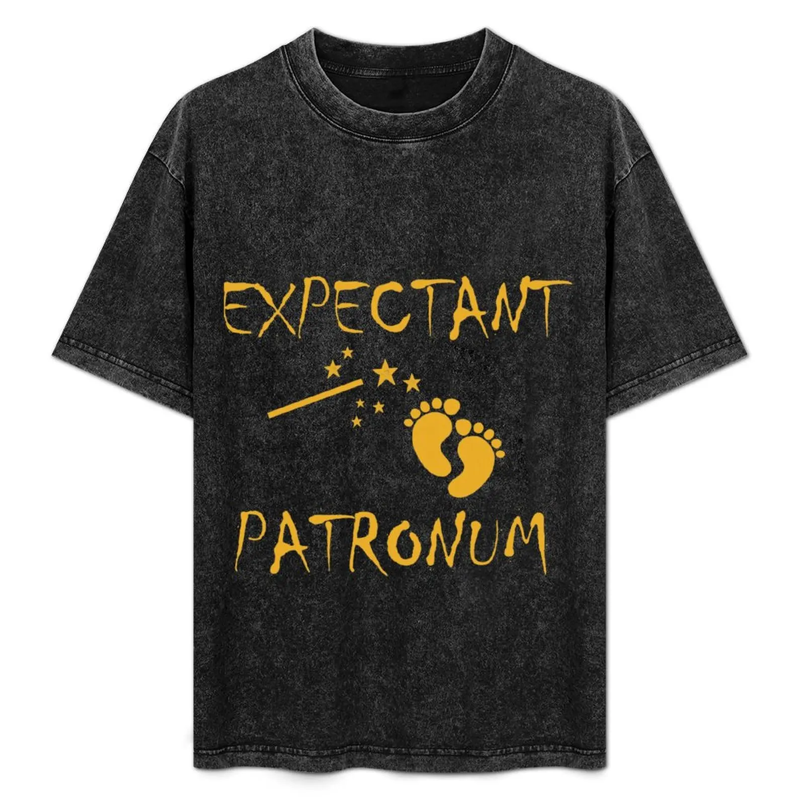 

Expectant Patronum Funny Mom Pregnancy Announcement T-Shirt Big Size Short Sleeve Tee for Men