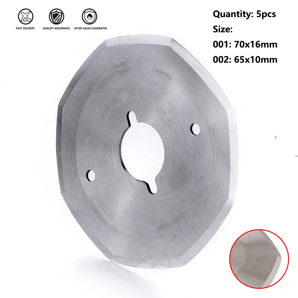 5pcs Alloy Steel Blade 65/70mm Circular Saw Blades Cloth Wheel Discs Cutter Fabric Cutting Machine Blade Tailor Shear Blade